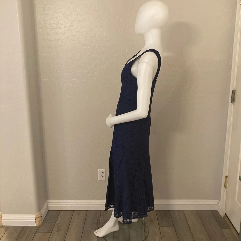 Revolve Keepsake The Label Navy Blue Holder Lace Midi Dress XS